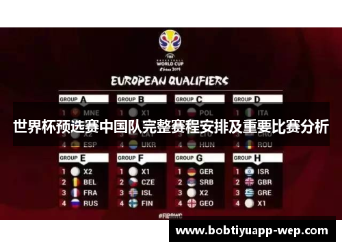 世界杯预选赛中国队完整赛程安排及重要比赛分析
